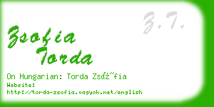 zsofia torda business card